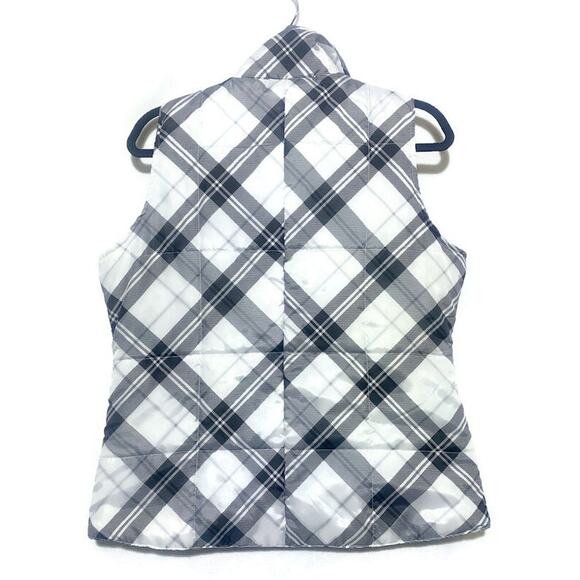 Izod 1937 Vest Women's Size Medium Soft Shell Black and White Plaid - Picture 2 of 6